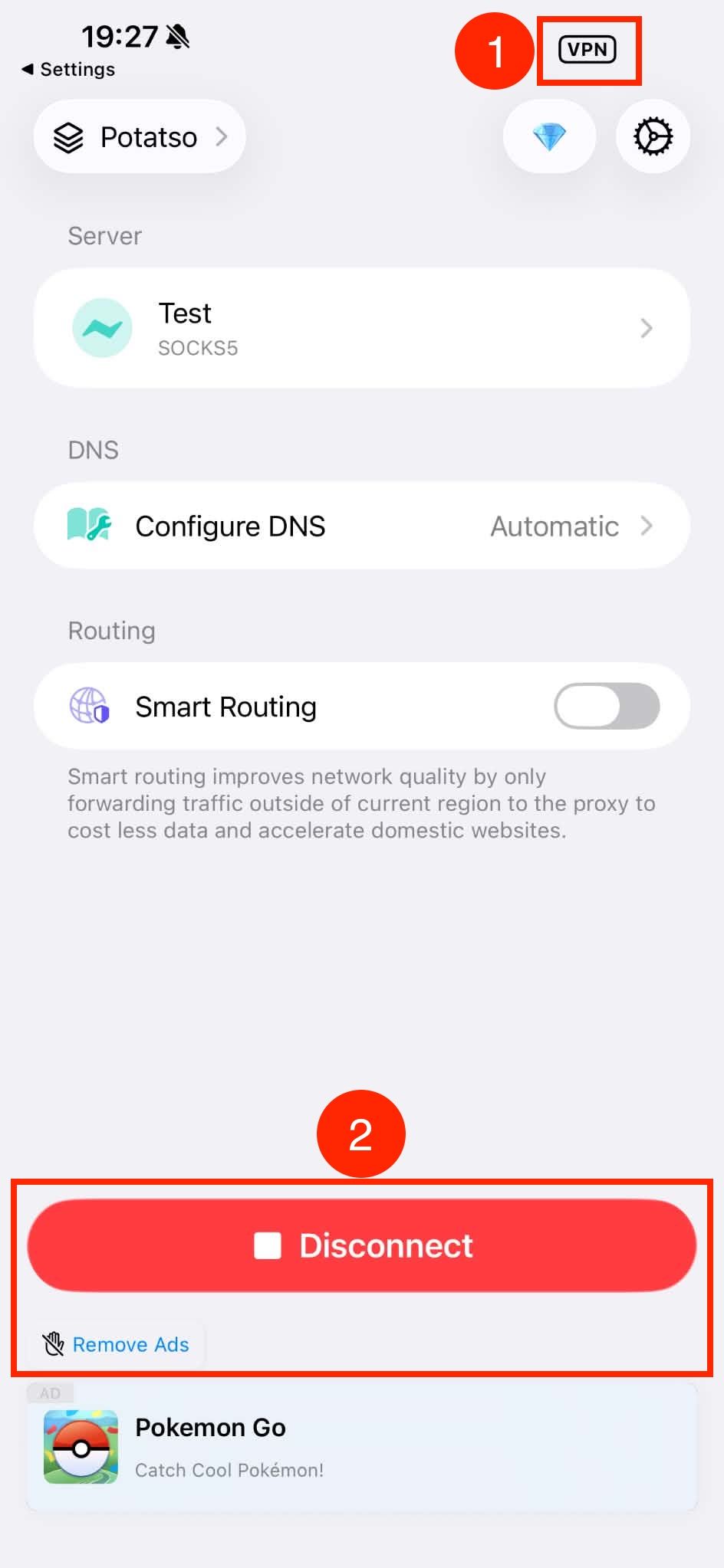 Allow Potatso to add a VPN configuration