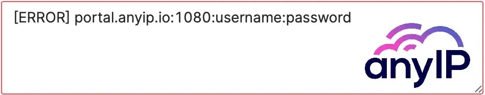 Basic error when a proxy is not connecting during a bulk-adding