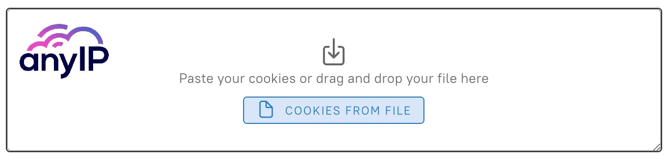 This screenshot shows the cookies settings of the creation profile on the Dolphin Anty desktop application.