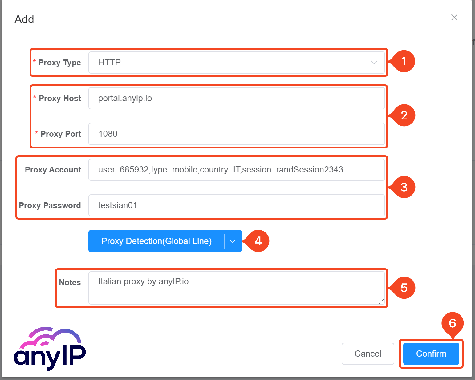 How to configure a profile with a proxy on the ixBrowser antidetect application