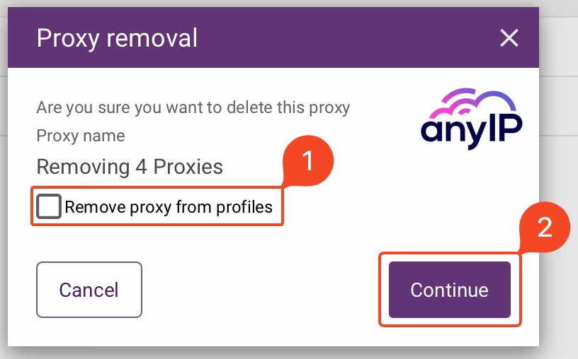 How to edit a proxy on the Incogniton app
